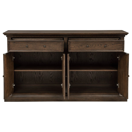 Ridgewell Dark Oak 2-drawer 4-door Dining Server by Coaster at Eve Furniture