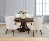 Ridgewell Dark Oak 5-piece Round Pedestal Dining Set by Coaster at Eve Furniture