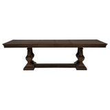 Ridgewell Dark Oak 7-piece Rectangular Trestle Dining Set by Coaster at Eve Furniture