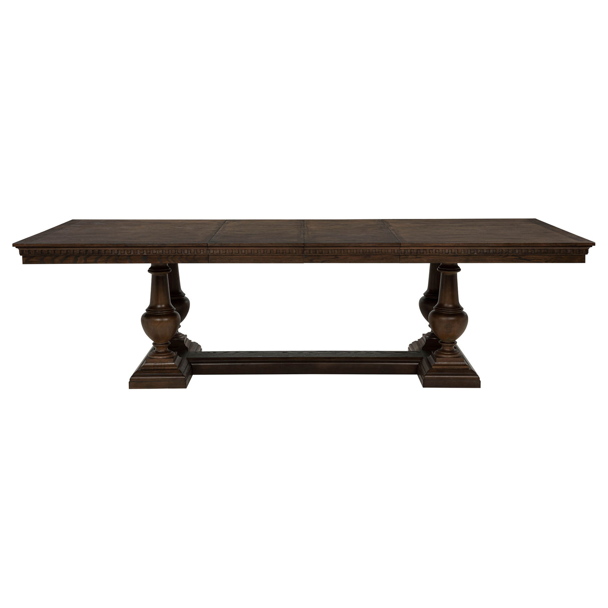 Ridgewell Dark Oak 9-piece Rectangular Trestle Dining Set by Coaster at Eve Furniture