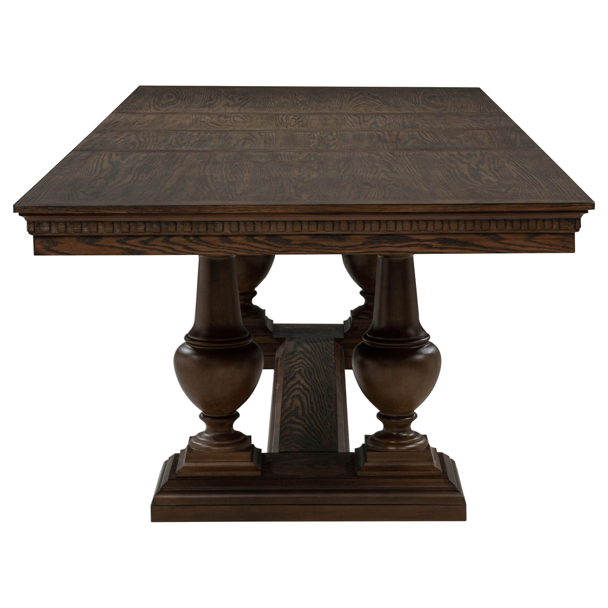 Ridgewell Dark Oak 9-piece Rectangular Trestle Dining Set by Coaster at Eve Furniture