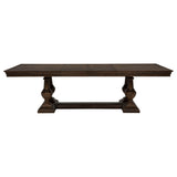 Ridgewell Dark Oak Rectangular Trestle Dining Table by Coaster at Eve Furniture