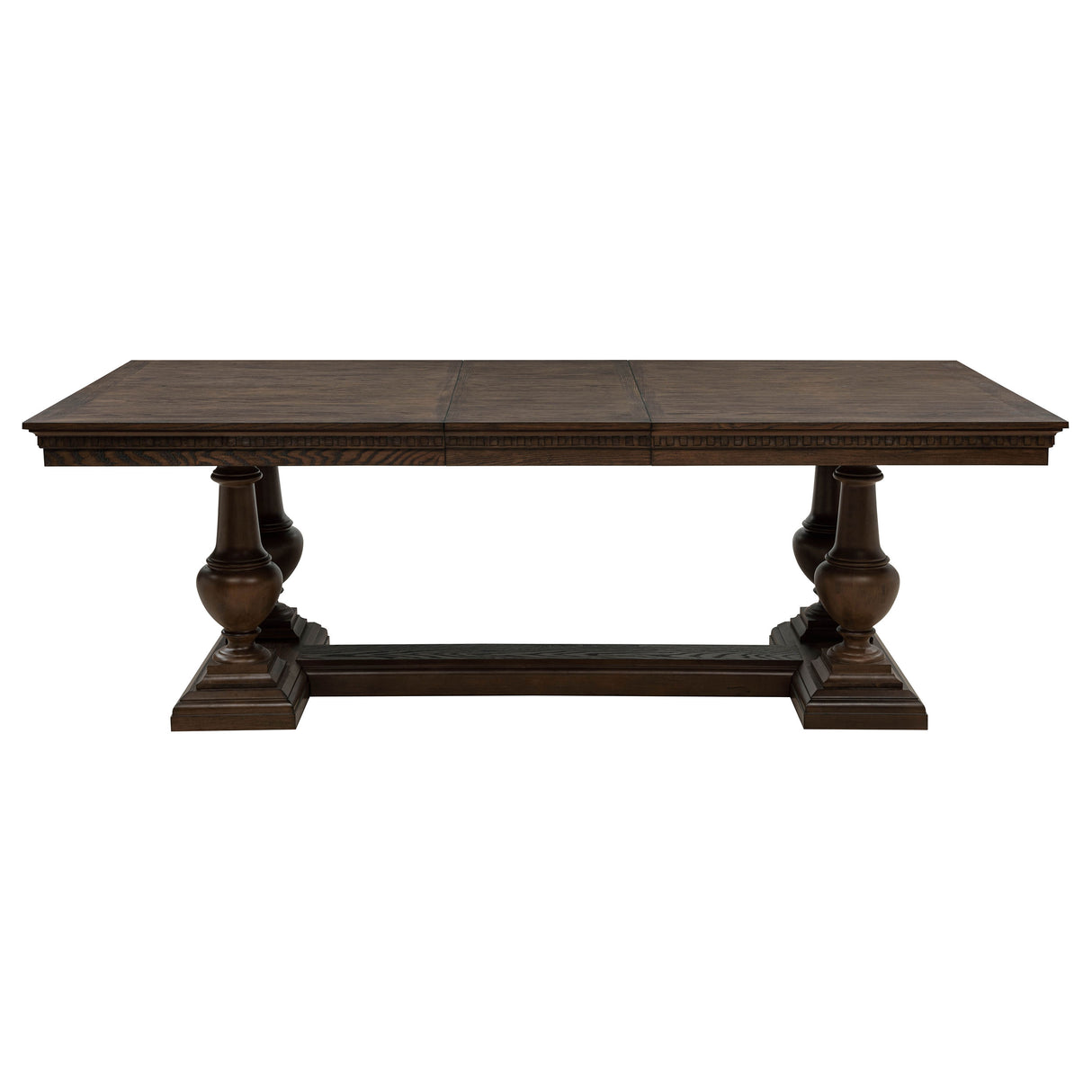 Ridgewell Dark Oak Rectangular Trestle Dining Table by Coaster at Eve Furniture