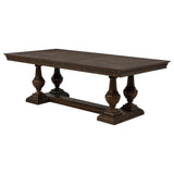 Ridgewell Dark Oak Rectangular Trestle Dining Table by Coaster at Eve Furniture