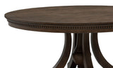 Ridgewell Dark Oak Round Pedestal Dining Table by Coaster at Eve Furniture