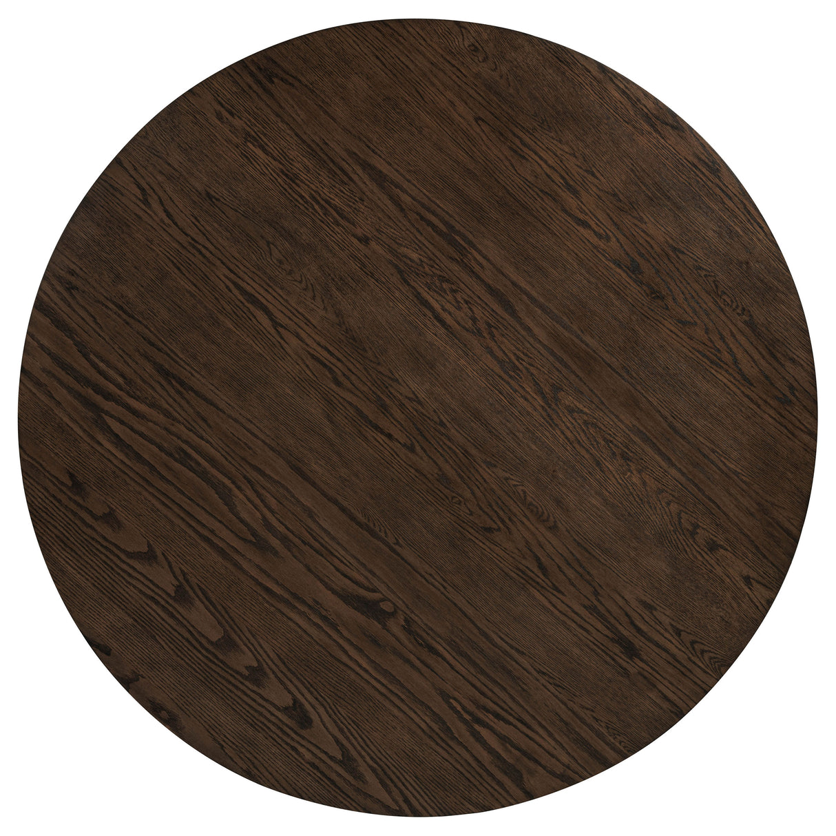 Ridgewell Dark Oak Round Pedestal Dining Table by Coaster at Eve Furniture