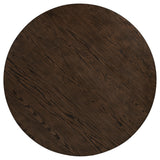 Ridgewell Dark Oak Round Pedestal Dining Table by Coaster at Eve Furniture