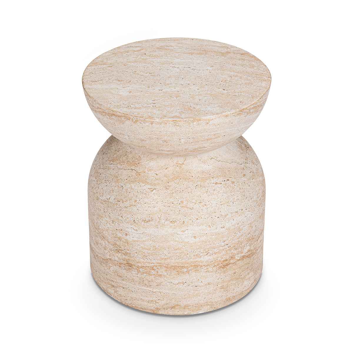 Ridgewood Capri Limestone Outdoor Accent Table by Classic Home at Eve Furniture