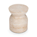 Ridgewood Capri Limestone Outdoor Accent Table by Classic Home at Eve Furniture