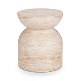 Ridgewood Capri Limestone Outdoor Accent Table by Classic Home at Eve Furniture