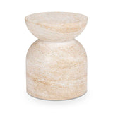 Ridgewood Capri Limestone Outdoor Accent Table by Classic Home at Eve Furniture