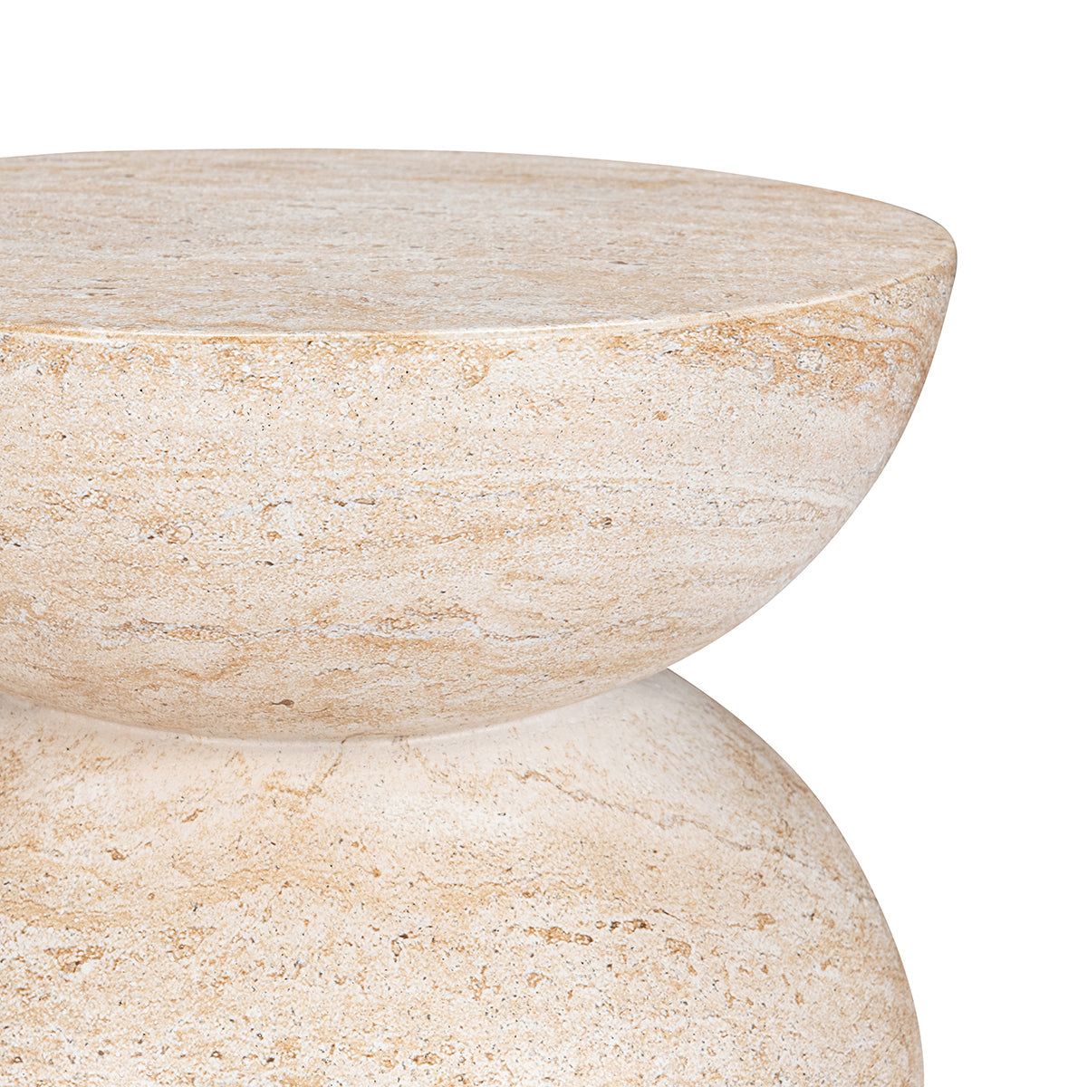 Ridgewood Capri Limestone Outdoor Accent Table by Classic Home at Eve Furniture