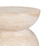 Ridgewood Capri Limestone Outdoor Accent Table by Classic Home at Eve Furniture