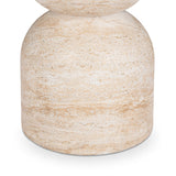 Ridgewood Capri Limestone Outdoor Accent Table by Classic Home at Eve Furniture