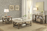 Ridley Weathered Natural Cocktail Table by Homelegance at Eve Furniture