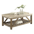 Ridley Weathered Natural Cocktail Table by Homelegance at Eve Furniture