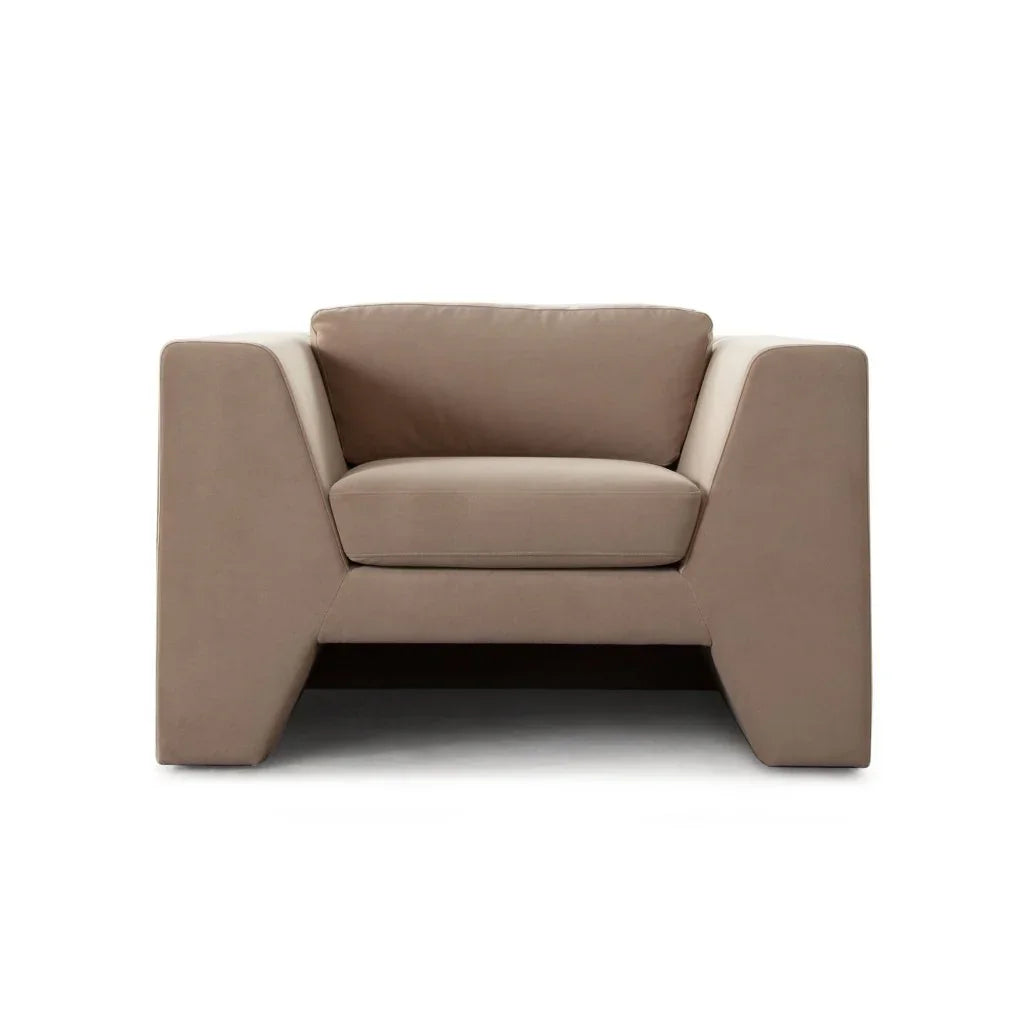 Rift Performance Velvet Arm Chair by Diamond Sofa at Eve Furniture