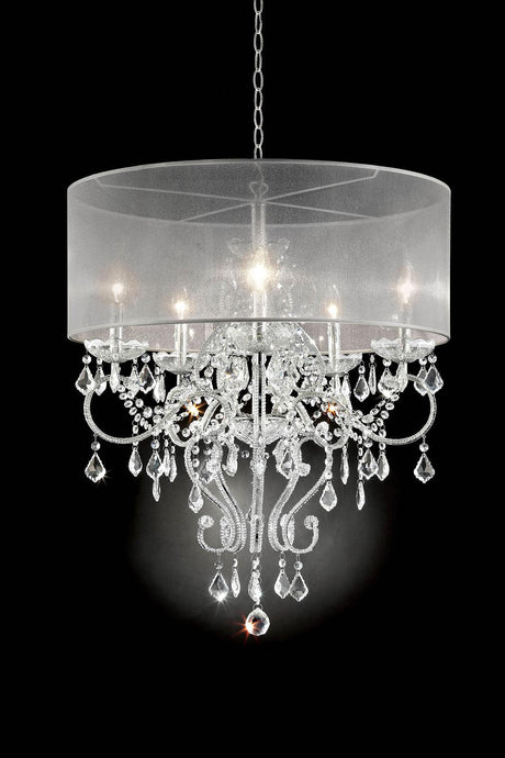 Rigel Silver Ceiling Lamp by Furniture of America at Eve Furniture