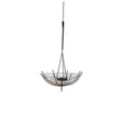 Rihanna I Small Black Metal Umbrella Candle Holder Lantern by Mercana at Eve Furniture