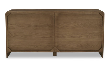 Riley 7 Drawer Dresser Oak by Moe's Home at Eve Furniture