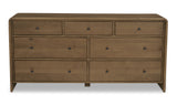 Riley 7 Drawer Dresser Oak by Moe's Home at Eve Furniture