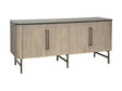 Riley Gray/Black Four-Door Sideboard by Crestview at Eve Furniture