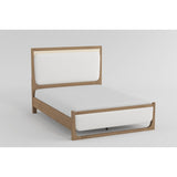 Riley Light Brown California King Upholstered Bed by Homelegance at Eve Furniture