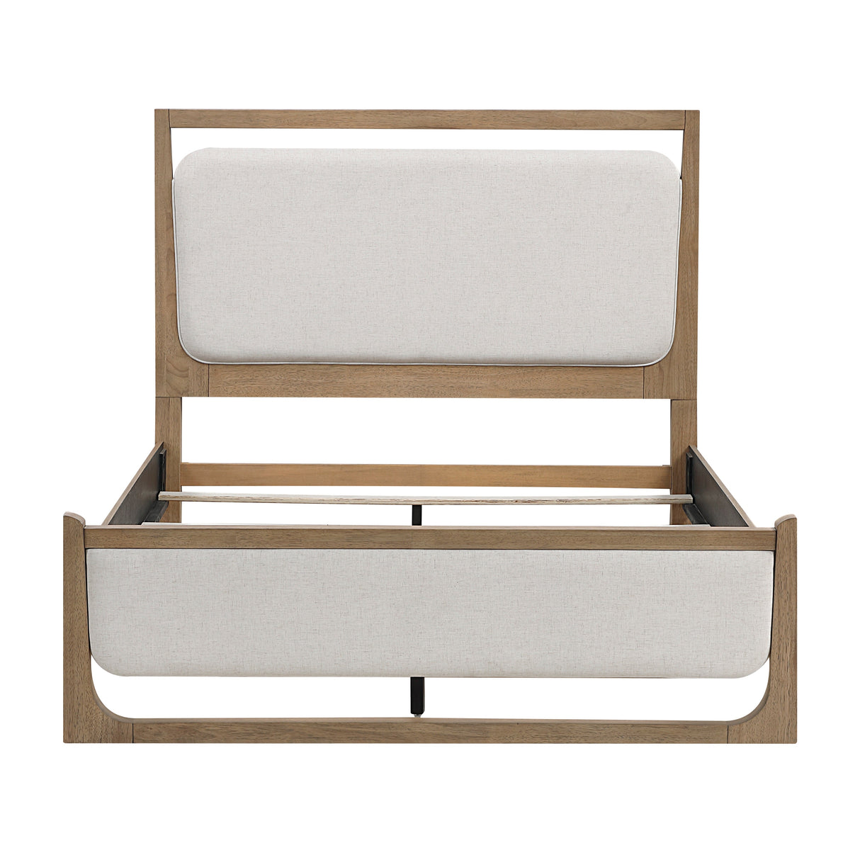 Riley Light Brown California King Upholstered Bed by Homelegance at Eve Furniture
