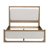 Riley Light Brown California King Upholstered Bed by Homelegance at Eve Furniture