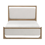 Riley Light Brown California King Upholstered Bed by Homelegance at Eve Furniture
