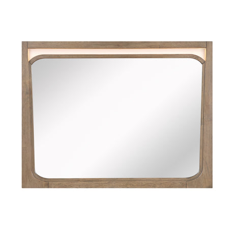 Riley Light Brown Mirror by Homelegance at Eve Furniture