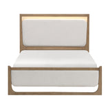Riley Light Brown Queen Upholstered Bed by Homelegance at Eve Furniture