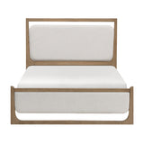 Riley Light Brown Queen Upholstered Bed by Homelegance at Eve Furniture