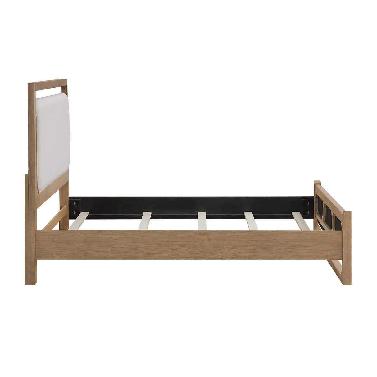Riley Light Brown Upholstered Bedroom Set by Homelegance at Eve Furniture