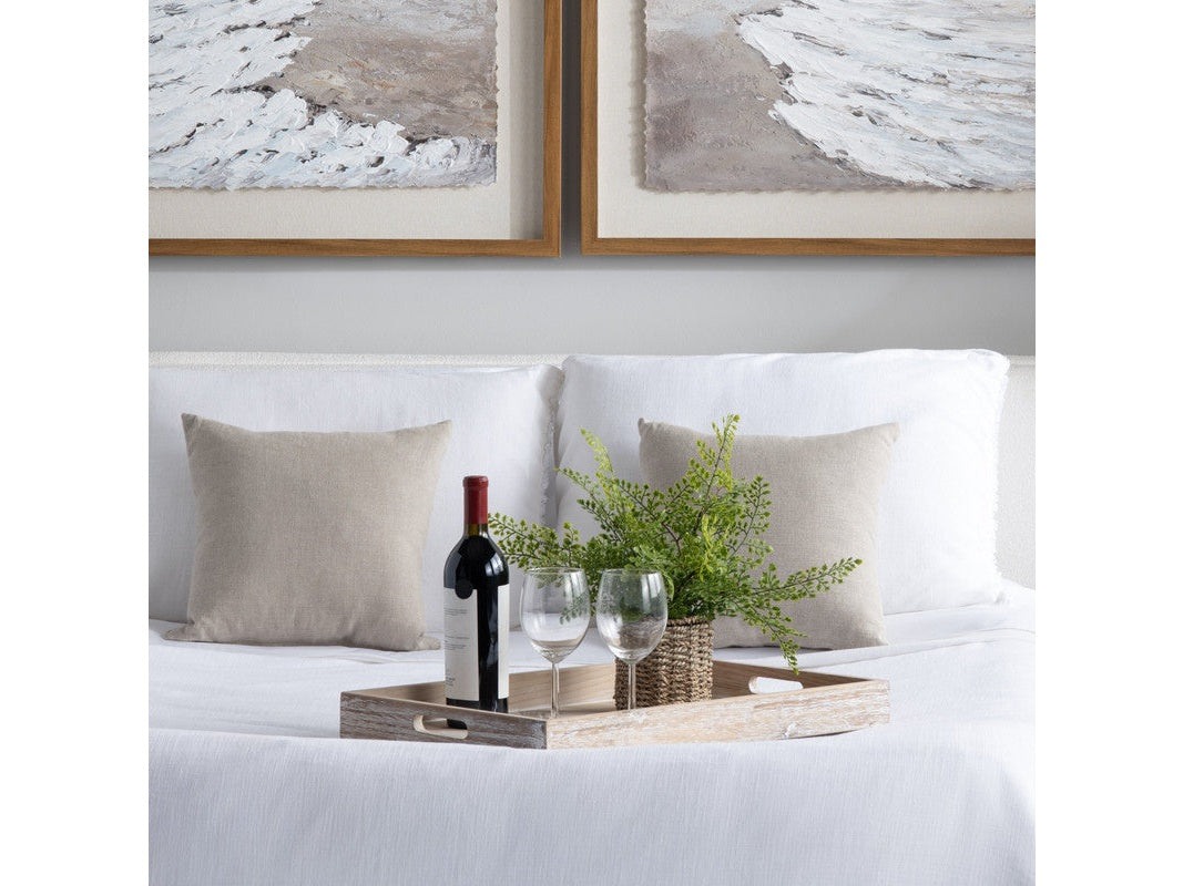 Riley Natural Rectangular Tray With Aztec Design by Crestview at Eve Furniture