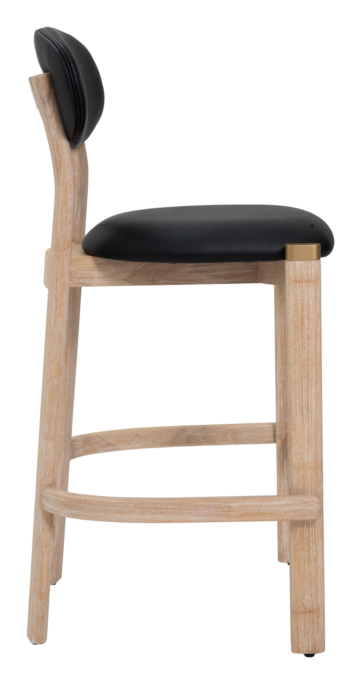 Rilou Black & Natural Barstool (Set of 2) by Zuomod at Eve Furniture