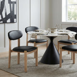Rilou Black & Natural Dining Chair (Set of 2) by Zuomod at Eve Furniture