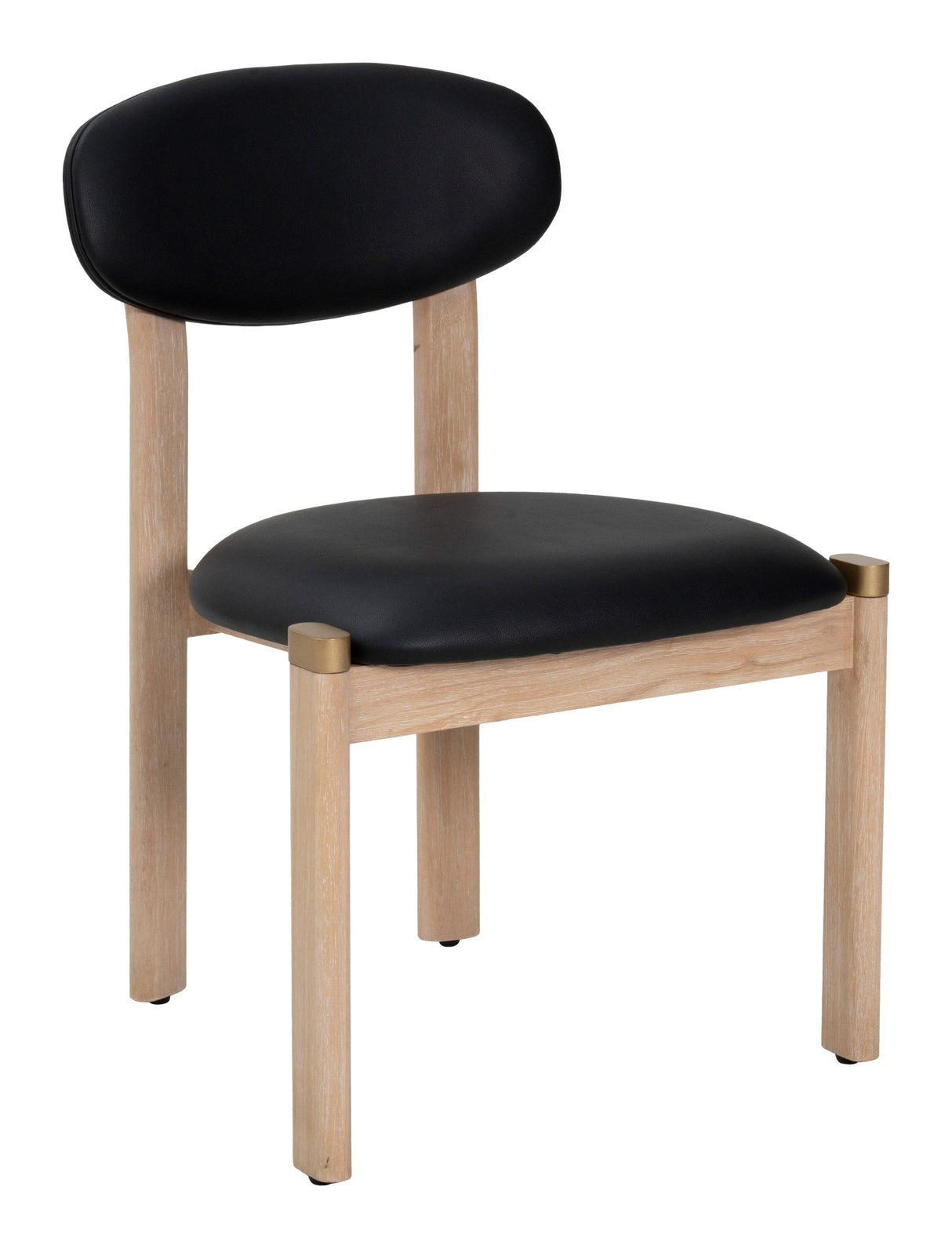 Rilou Black & Natural Dining Chair (Set of 2) by Zuomod at Eve Furniture