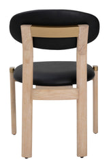 Rilou Black & Natural Dining Chair (Set of 2) by Zuomod at Eve Furniture