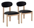 Rilou Black & Natural Dining Chair (Set of 2) by Zuomod at Eve Furniture