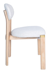 Rilou White & Natural Dining Chair (Set of 2) by Zuomod at Eve Furniture
