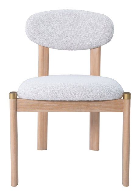 Rilou White & Natural Dining Chair (Set of 2) by Zuomod at Eve Furniture