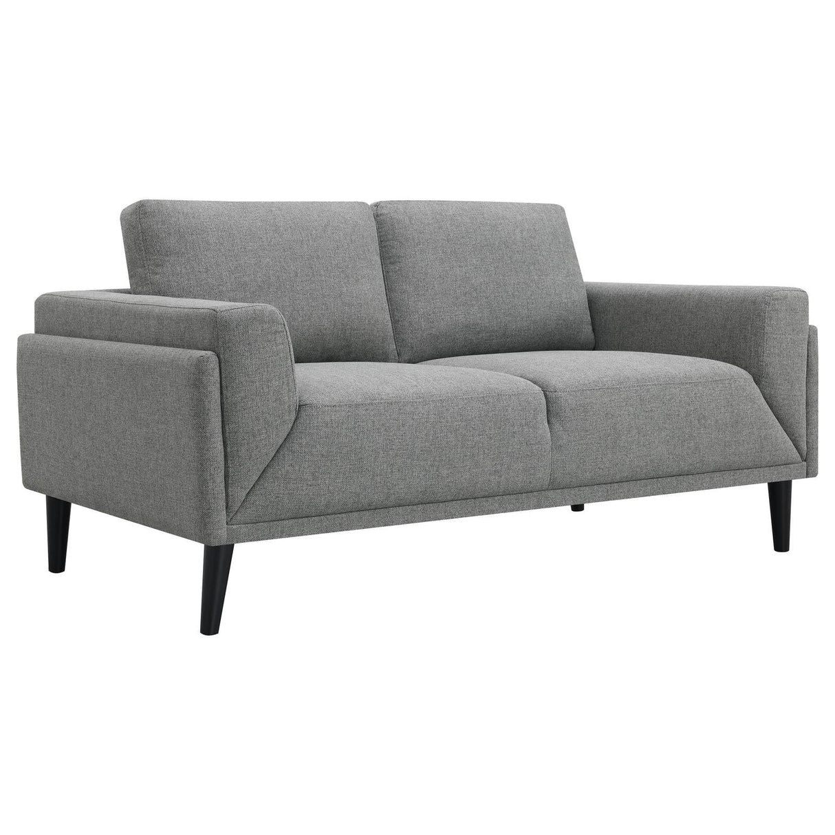 Rilynn 2-piece Upholstered Track Arm Sofa Set Grey by Coaster at Eve Furniture