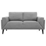 Rilynn 2-piece Upholstered Track Arm Sofa Set Grey by Coaster at Eve Furniture