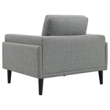 Rilynn 2-piece Upholstered Track ArmsSofa Set Grey