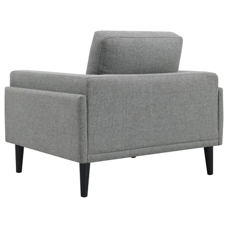 Rilynn Gray Upholstered Track Arms Living Room Set by Coaster at Eve Furniture