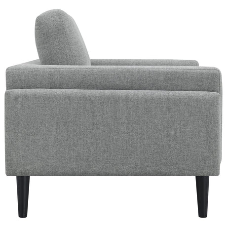 Rilynn Gray Upholstered Track Arms Living Room Set by Coaster at Eve Furniture