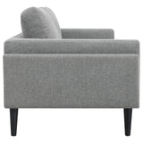 Rilynn Gray Upholstered Track Arms Living Room Set by Coaster at Eve Furniture