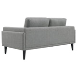 Rilynn Gray Upholstered Track Arms Living Room Set by Coaster at Eve Furniture