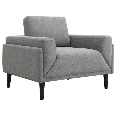 Rilynn Gray Upholstered Track Arms Living Room Set by Coaster at Eve Furniture